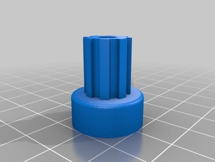 reprap mendal x pulley 3d printer parts 3d print model - Mito3D