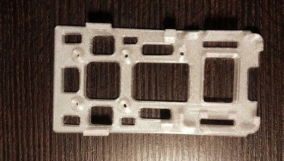 reptile 1100 harrier bottom plate servo connector holders fc mound pdb mount s1100 r c vehicles remote control 3d print model - Mito3D