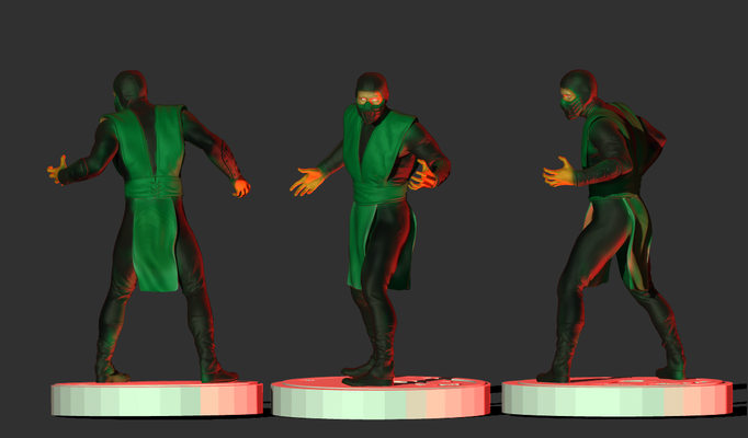 reptil 95 juego mortal kombat 3d print model - Mito3D