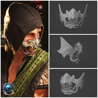 rettile maschera mk1 wozakian conflitto half mask 3d print model - Mito3D