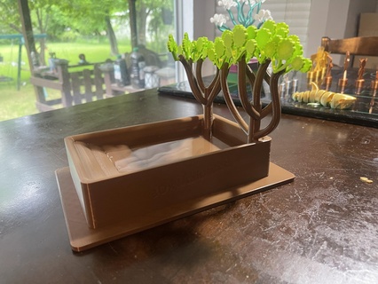 rettile piscina ombra alberi serbatoio tartaruga lucertola 3d print model - Mito3D