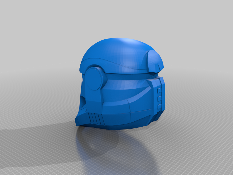 república comando capacete Dividido impressão clone guerras Estrela Guerra Estrelas 3d 3D print model - Mito3D