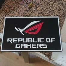 república gamers placa rog of jogos pc 3d print model - Mito3D