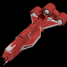 república ligero asalto crucero juego espacio astronave guerra Galaxias estrella guerras vehiculos 3d print model - Mito3D