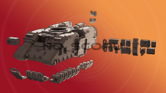 repulsión tanque juego miniatura grav primaris guerra 42k repulsor transporte espacio marina 3d print model - Mito3D