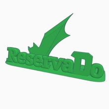 reserved batman riservato manifesto dc bar negozio 3d print model - Mito3D
