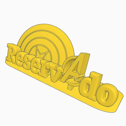 reserved capi riservato manifesto meraviglia bar negozio 3D print model - Mito3D