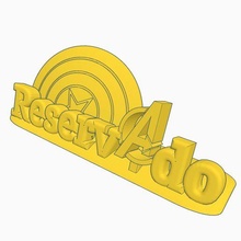 reserved capi riservato manifesto meraviglia bar negozio 3d print model - Mito3D