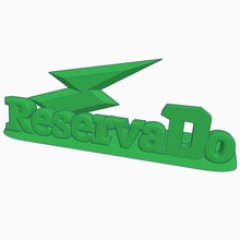 reserved flash riservato manifesto dc bar negozio 3d print model - Mito3D
