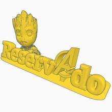 reserved groot riservato manifesto meraviglia bar negozio 3d print model - Mito3D