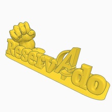 reserved hulk riservato manifesto meraviglia bar negozio 3d print model - Mito3D