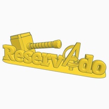 reserved thor reserviert Poster Wunder Bar Geschäft 3d print model - Mito3D