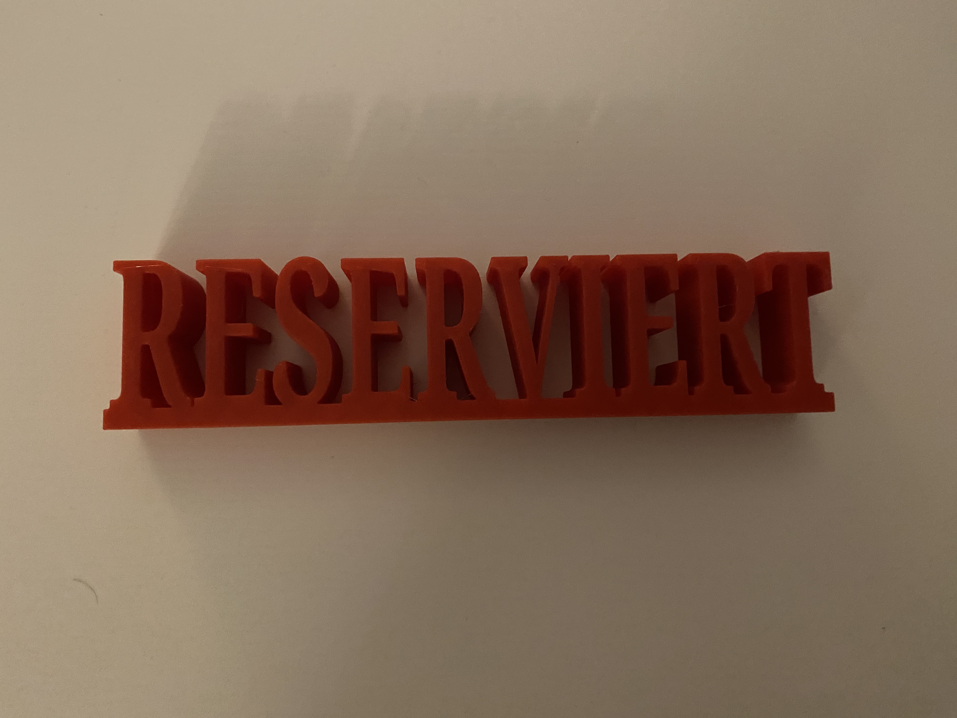 riservato cartello 3D print model - Mito3D