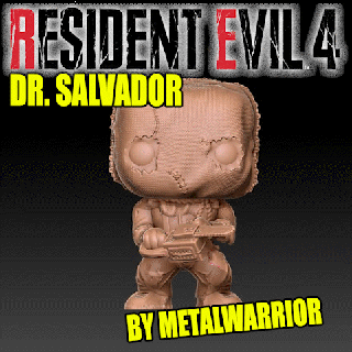 resident evil 4 - dr salvador - funko pop resident evil 4 savior chainsaw chainsaw dr salvador leon re4 resident evil 4 remake resident evil survival horror funko funko pop collection figure video games video game  3d print model - Mito3D