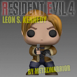 resident evil 4 - leon kennedy funko re4 remake survival horror pop collection figure video games game 3d print model - Mito3D