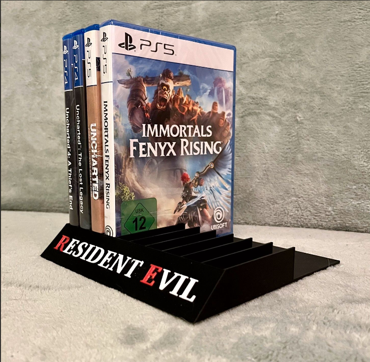 yerleşik kötü ps4 ps5 oyun standı istasyonu ayakta durmak 3D print model - Mito3D