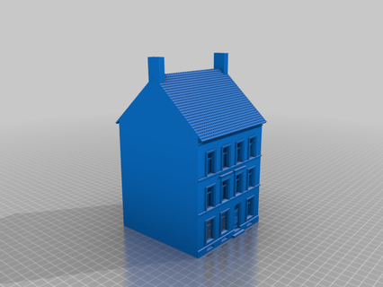 Residenziale Casa casa residenziale modelleisenbahn h0 scala mastab modellbau modellazione edifici strutture architettura 3d print model - Mito3D