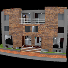 Residenziale Casa architettura mobilia bagno tv cucina 3d print model - Mito3D