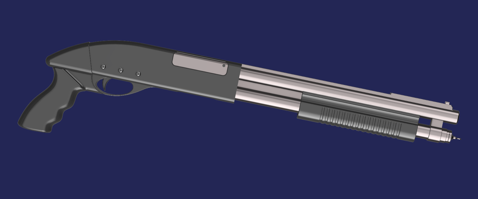 résiduel mal 2 refaire 870 fusil pompe 3d modèle mode résident léon kennedy pistolet réplique cosplay impression diy capcom jeux vidéos survie horreur 3d print model - Mito3D