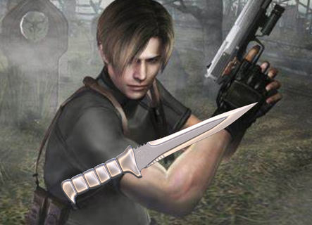 residual evil 4 knife- leon kennedy Art resident dagger weapon zombies 3d print model - Mito3D
