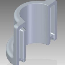 resin 3d printer leadscrew dam - 2-part tool 3d print model - Mito3D