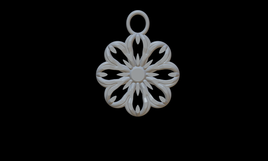 resin ornament ordiment pendent simple 3d print model - Mito3D
