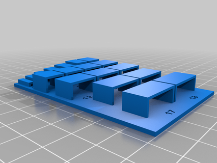 resin printer length bridge test 1 18mm wide 3d printing tests calibration stress benchy 3d print model - Mito3D
