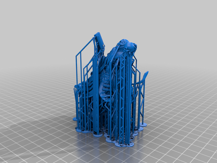 resin supported lich repaired bone dnd dnd miniature dnd prop dungeons dragons lich litch mini pathfinder resin resin printer skeleton support games  3d print model - Mito3D