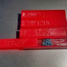 resistor box tool electronics organizer resistance storage 3d printing 3d print model - Mito3D