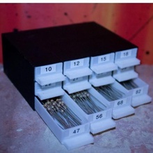 resistor storage sorter home customized organization 3d print model - Mito3D