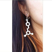 resveratrol molecule various biology wine science jewelry earring 3d print model - Mito3D