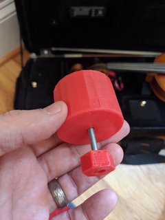 retrátil resina caso bainha violino música 3d print model - Mito3D
