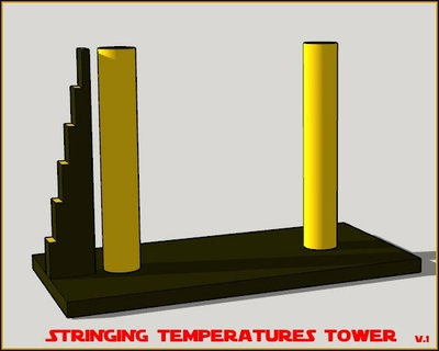 retraction temps tower calibration calibrate test cr-10 cr10 creality ooze stringing temp temperature tests 3d printing 3d print model - Mito3D