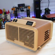 rétro refroidisseur d'air retro air de refroidissement gadget climatisées art bureau bois vintage 3d print model - Mito3D
