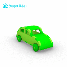 retro car puzzle toy game 3d model print armenia sisian frozen diy kid kids flat design 3d print model - Mito3D