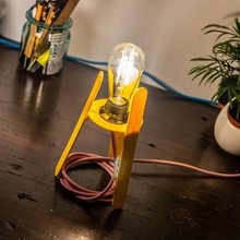 retro futuristic lampstand home lamp simple shade table art future 3d print model - Mito3D