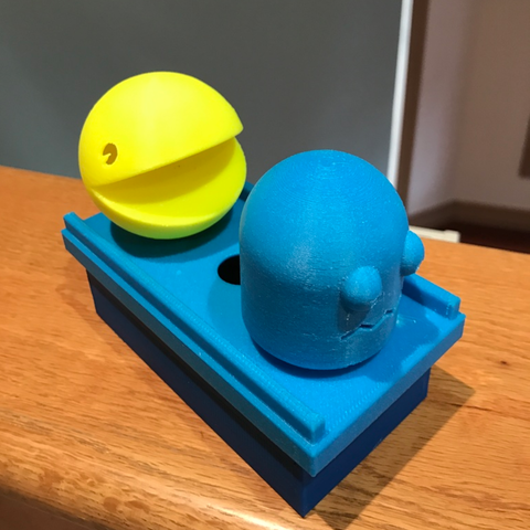 juego retro de la noche luz fantasma pac-man casa 3D print model - Mito3D