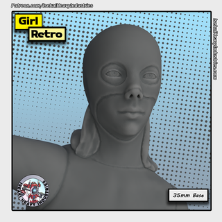 retro girl marvel crisis protocol x-men jean grey 3d print model - Mito3D