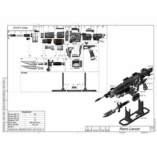 retro lanceiro engrenagens guerra imprimível 3d modelo stl + cafajeste agrupar pessoal 3d print model - Mito3D