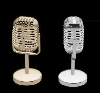 retro micrófono 3d modelo stl nostalgia k crofono fácil impresión easyprint juguete miniatura sencillo hogar casa decoración 3d print model - Mito3D