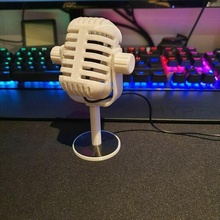 rétro microphone micro ancien 3d print model - Mito3D