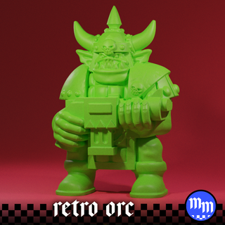 retro ork oyuncak deniz oyun hamuru basın Uzay yeşillik vagon 3d print model - Mito3D