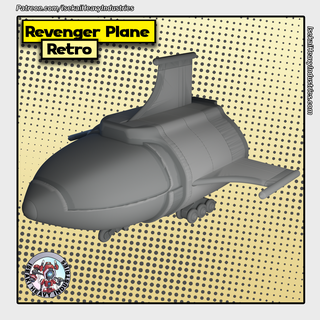 retro revenger plane marvel crisis protocol terrain 3d print model - Mito3D