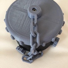 retro steampunk estilo contenedor a prueba de agua casa geocaché toma corriente organización 3d print model - Mito3D