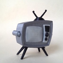 retro television various 1to18scale playset toscale 3d print model - Mito3D