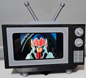 retro tv switch display oled nintendo custom game gamer nostalgic sony 3d print model - Mito3D