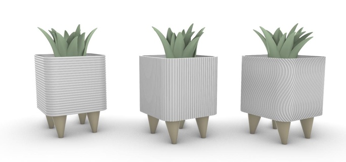 rétro vase architecture Accueil maison décoration 3d print model - Mito3D