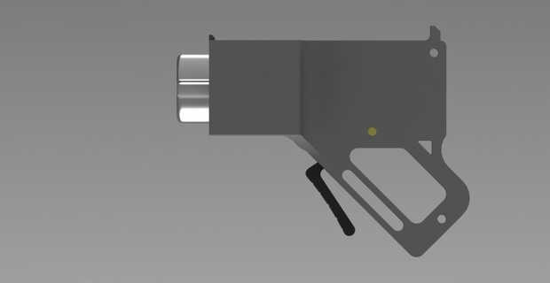 voltando arma fogo 3d print model - Mito3D