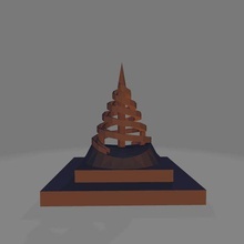 réunification monument architecture art 3d print model - Mito3D