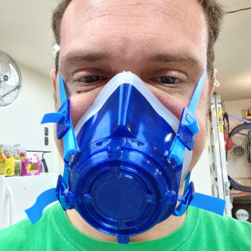 maschera riutilizzabile dpi alternativi malamask vari di sicurezza il riutilizzo riutilizzabili respiratore i fornace merv merv13 ricerca facciale n95 filtro covid19 covid la 3D print model - Mito3D